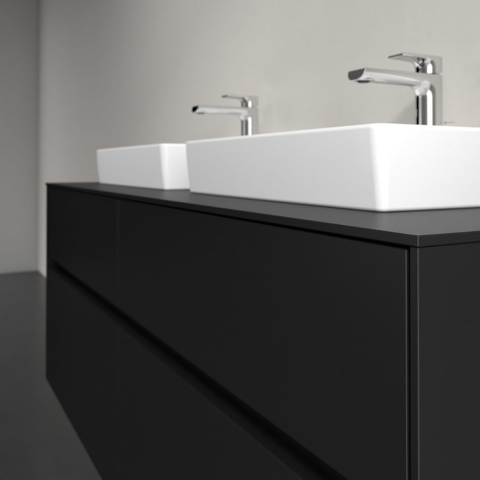 Villeroy & Boch Collaro Waschtischunterschrank 140 x 54,8 cm , mit LED-Beleuchtung, mit 4 Auszügen