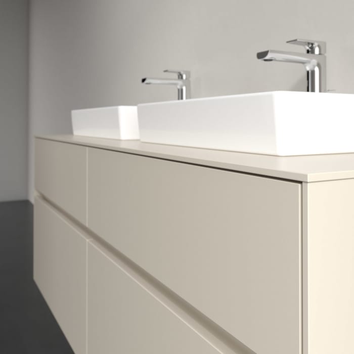 Villeroy & Boch Collaro Waschtischunterschrank 140 x 54,8 cm , mit LED-Beleuchtung, mit 4 Auszügen