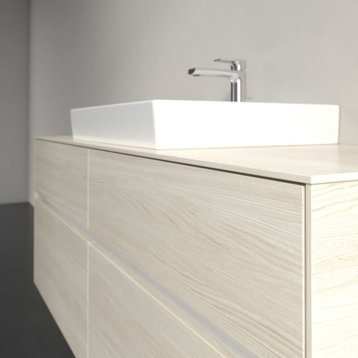 Villeroy & Boch Collaro Waschtischunterschrank 140 x 54,8 cm , mit LED-Beleuchtung, mit 4 Auszügen