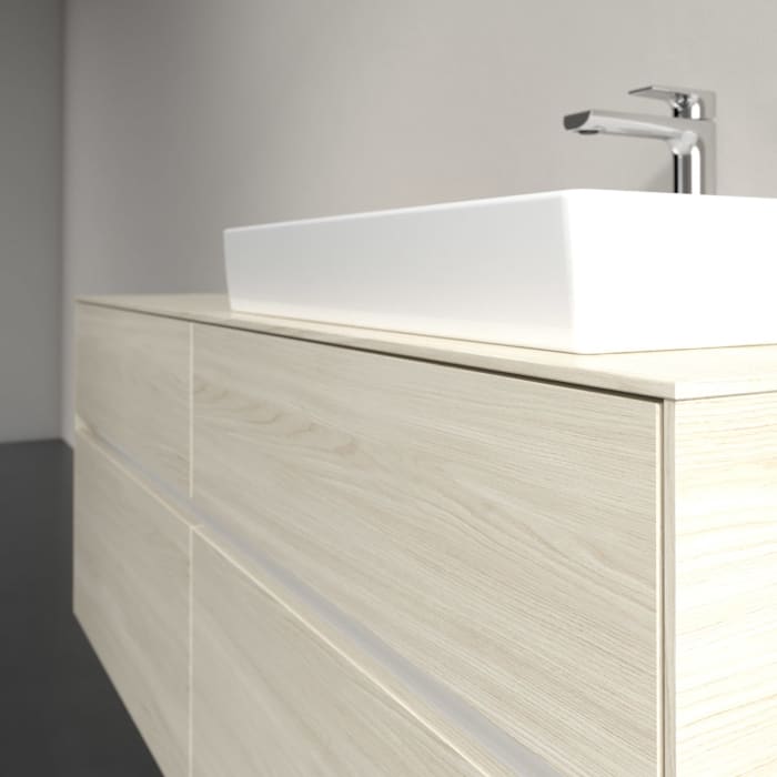 Villeroy & Boch Collaro Waschtischunterschrank 140 x 54,8 cm , mit LED-Beleuchtung, mit 4 Auszügen