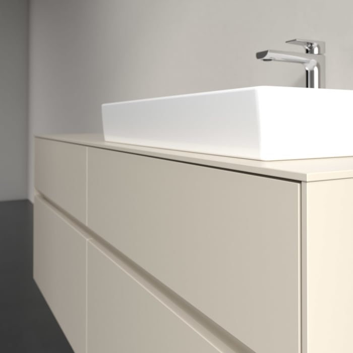 Villeroy & Boch Collaro Waschtischunterschrank 140 x 54,8 cm , mit LED-Beleuchtung, mit 4 Auszügen