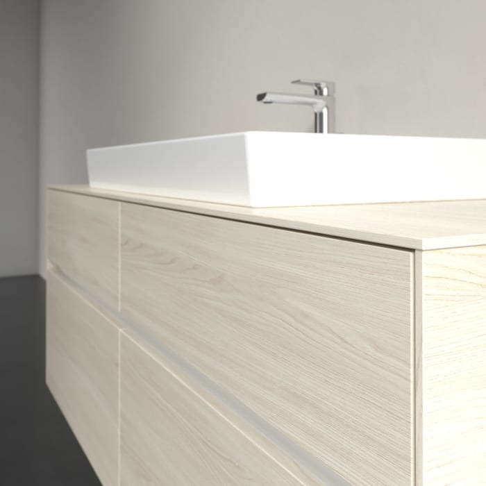 Villeroy & Boch Collaro Waschtischunterschrank 140 x 54,8 cm , mit LED-Beleuchtung, mit 4 Auszügen