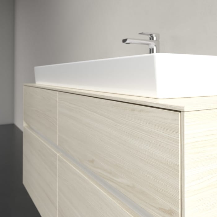 Villeroy & Boch Collaro Waschtischunterschrank 120 x 54,8 cm , mit LED-Beleuchtung, mit 4 Auszügen