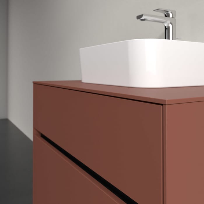 Villeroy & Boch Collaro Waschtischunterschrank 80 x 54,8 cm , mit LED-Beleuchtung, mit 2 Auszügen