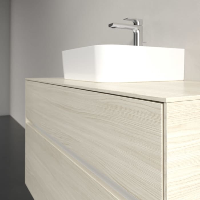 Villeroy & Boch Collaro Waschtischunterschrank 100 x 54,8 cm , mit LED-Beleuchtung, mit 2 Auszügen