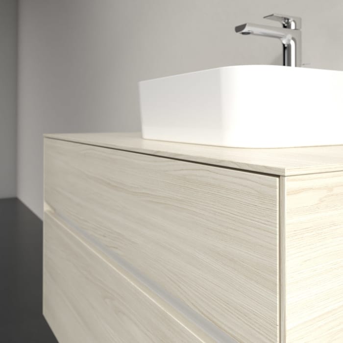 Villeroy & Boch Collaro Waschtischunterschrank 100 x 54,8 cm , mit LED-Beleuchtung, mit 2 Auszügen