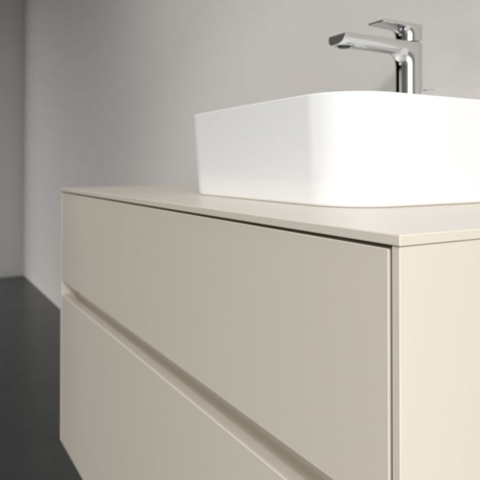 Villeroy & Boch Collaro Waschtischunterschrank 100 x 54,8 cm , mit LED-Beleuchtung, mit 2 Auszügen