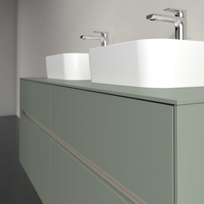 Villeroy & Boch Collaro Waschtischunterschrank 140 x 54,8 cm , mit LED-Beleuchtung, mit 4 Auszügen