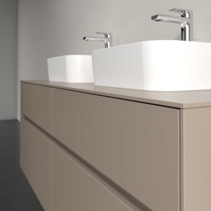 Villeroy & Boch Collaro Waschtischunterschrank 140 x 54,8 cm , mit LED-Beleuchtung, mit 4 Auszügen