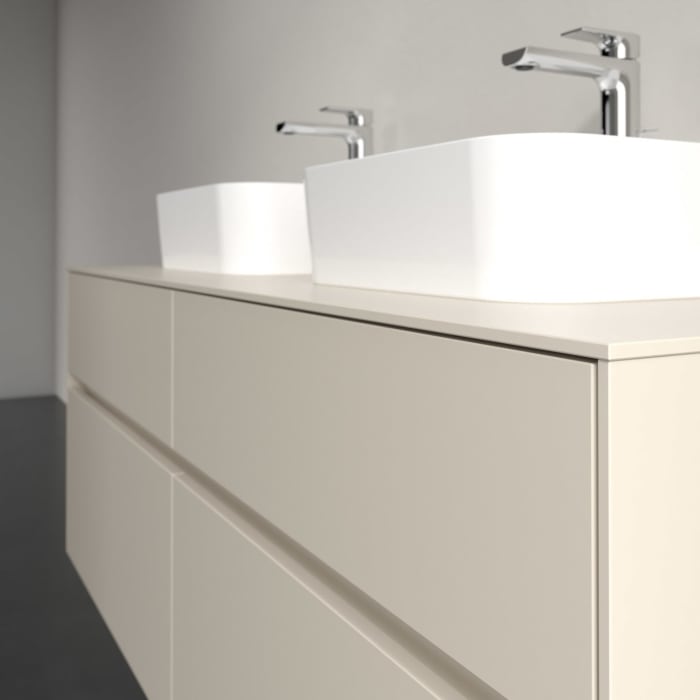 Villeroy & Boch Collaro Waschtischunterschrank 140 x 54,8 cm , mit LED-Beleuchtung, mit 4 Auszügen