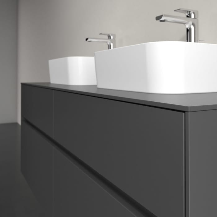 Villeroy & Boch Collaro Waschtischunterschrank 140 x 54,8 cm , mit LED-Beleuchtung, mit 4 Auszügen