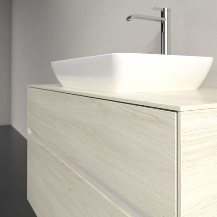 Villeroy & Boch Collaro Waschtischunterschrank 100 x 54,8 cm , mit LED-Beleuchtung, mit 2 Auszügen