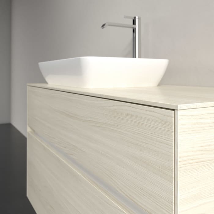 Villeroy & Boch Collaro Waschtischunterschrank 100 x 54,8 cm , mit LED-Beleuchtung, mit 2 Auszügen