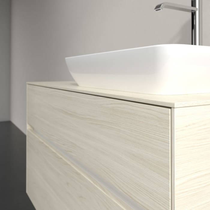 Villeroy & Boch Collaro Waschtischunterschrank 100 x 54,8 cm , mit LED-Beleuchtung, mit 2 Auszügen