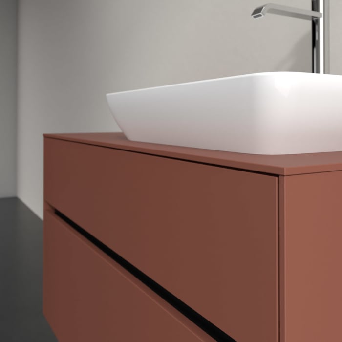 Villeroy & Boch Collaro Waschtischunterschrank 100 x 54,8 cm , mit LED-Beleuchtung, mit 2 Auszügen