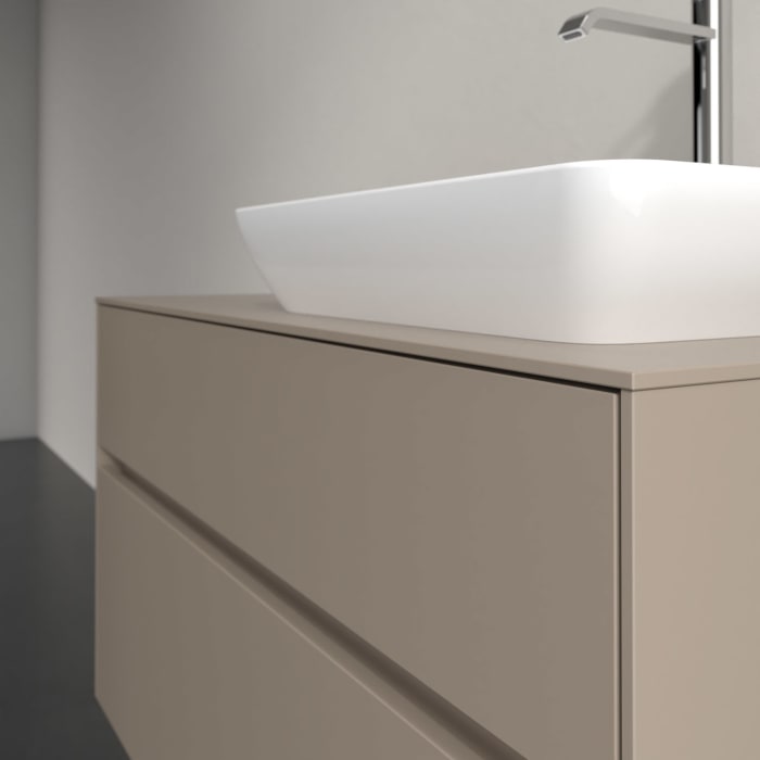 Villeroy & Boch Collaro Waschtischunterschrank 100 x 54,8 cm , mit LED-Beleuchtung, mit 2 Auszügen