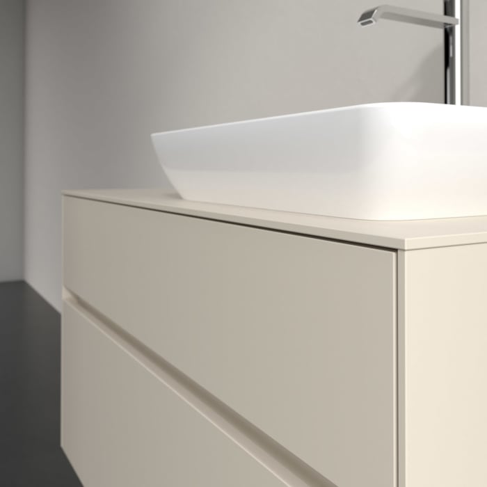 Villeroy & Boch Collaro Waschtischunterschrank 100 x 54,8 cm , mit LED-Beleuchtung, mit 2 Auszügen