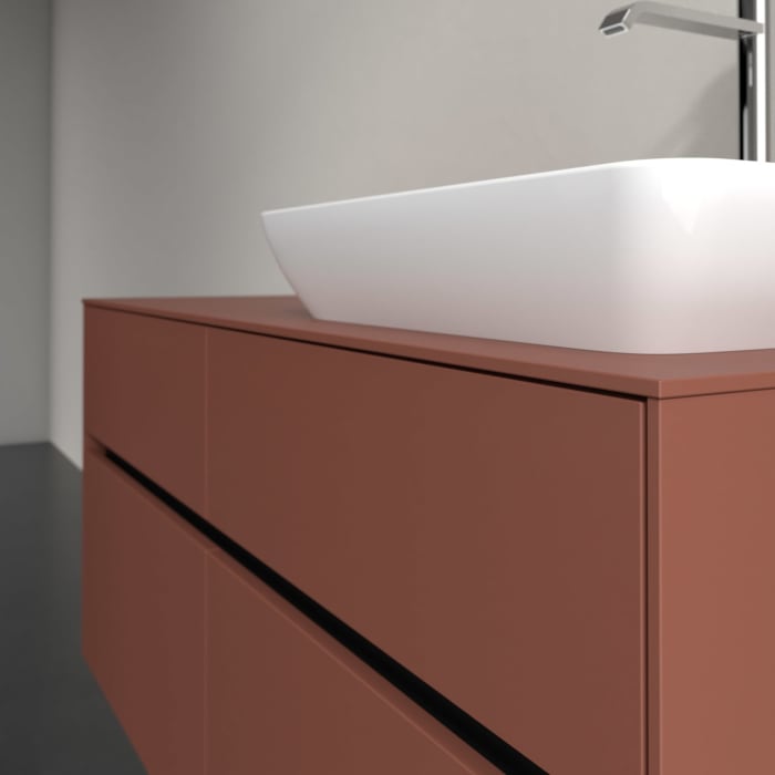 Villeroy & Boch Collaro Waschtischunterschrank 120 x 54,8 cm , mit LED-Beleuchtung, mit 4 Auszügen