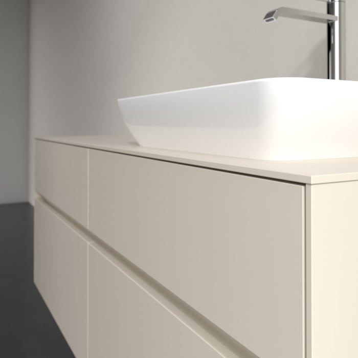 Villeroy & Boch Collaro Waschtischunterschrank 140 x 54,8 cm , mit LED-Beleuchtung, mit 4 Auszügen