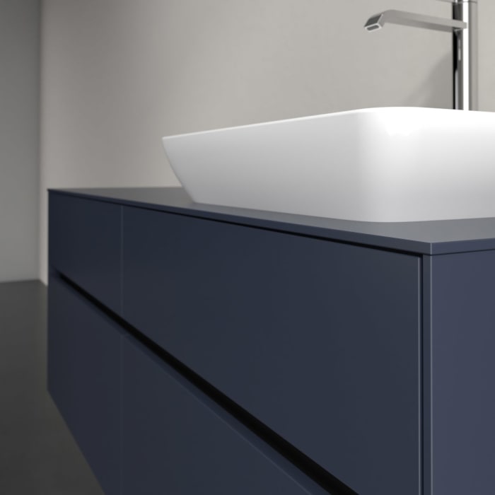 Villeroy & Boch Collaro Waschtischunterschrank 140 x 54,8 cm , mit LED-Beleuchtung, mit 4 Auszügen