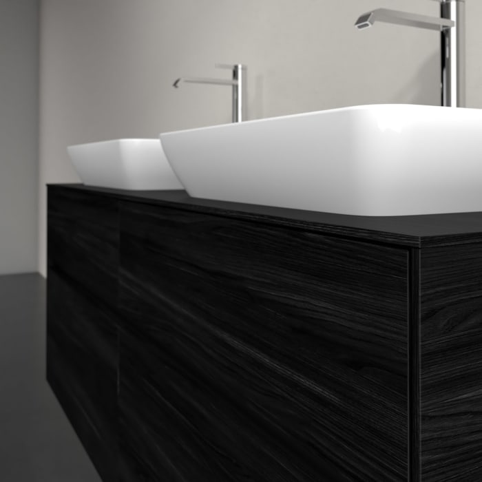 Villeroy & Boch Collaro Waschtischunterschrank 140 x 54,8 cm , mit LED-Beleuchtung, mit 4 Auszügen