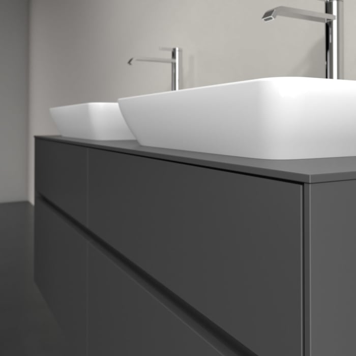 Villeroy & Boch Collaro Waschtischunterschrank 140 x 54,8 cm , mit LED-Beleuchtung, mit 4 Auszügen