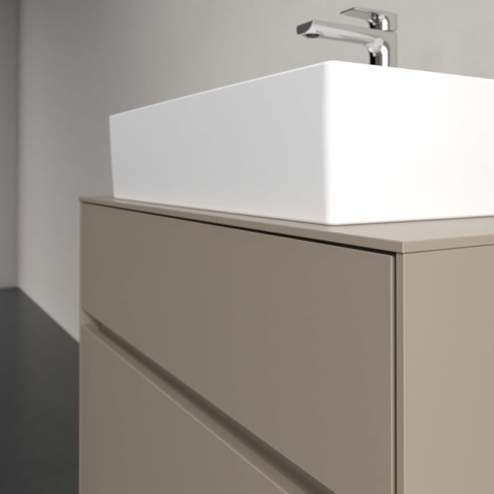 Villeroy & Boch Collaro Waschtischunterschrank 80 x 54,8 cm , mit LED-Beleuchtung, mit 2 Auszügen