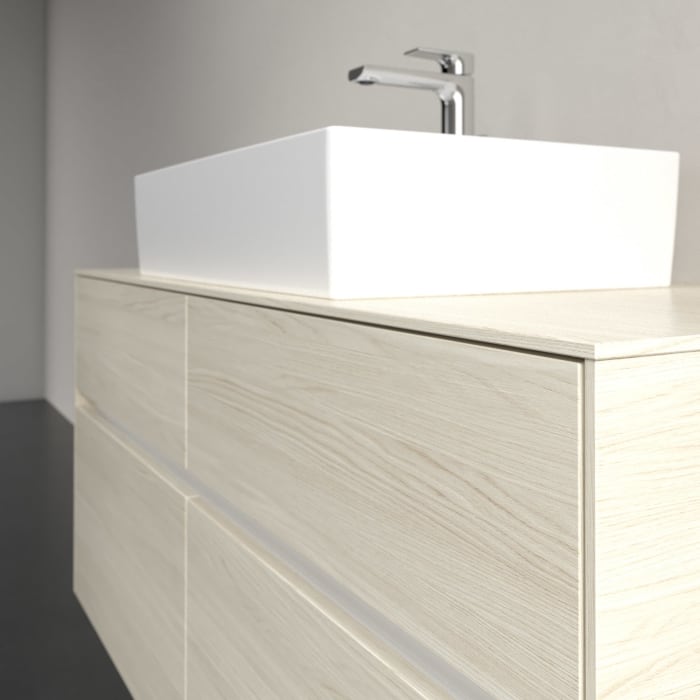 Villeroy & Boch Collaro Waschtischunterschrank 120 x 54,8 cm , mit LED-Beleuchtung, mit 4 Auszügen