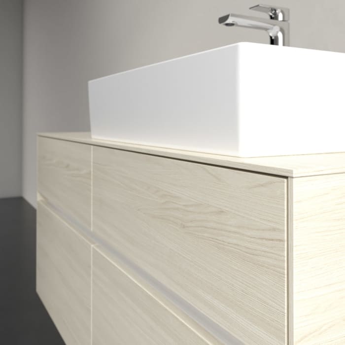 Villeroy & Boch Collaro Waschtischunterschrank 120 x 54,8 cm , mit LED-Beleuchtung, mit 4 Auszügen