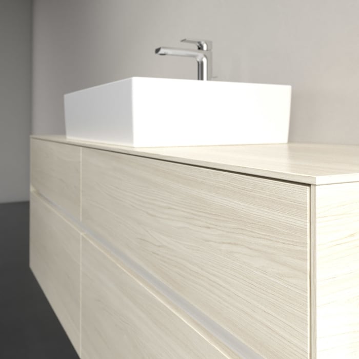 Villeroy & Boch Collaro Waschtischunterschrank 160 x 54,8 cm , mit LED-Beleuchtung, mit 4 Auszügen