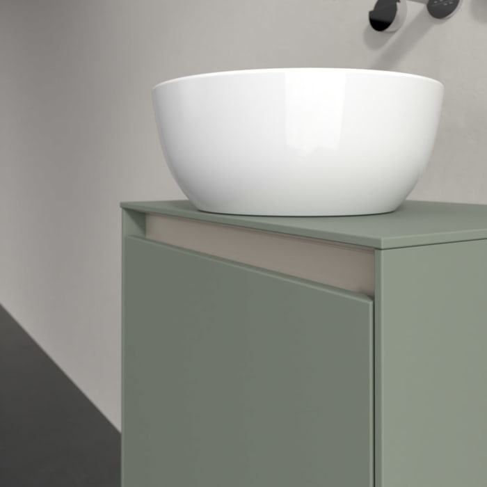 Villeroy & Boch Collaro Waschtischunterschrank 50 x 54,8 cm , mit LED-Beleuchtung, mit 1 Tür, Anschlag links