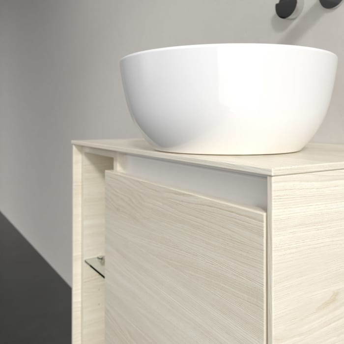 Villeroy & Boch Collaro Waschtischunterschrank 60 x 54,8 cm , mit LED-Beleuchtung, mit 1 Tür, Anschlag rechts