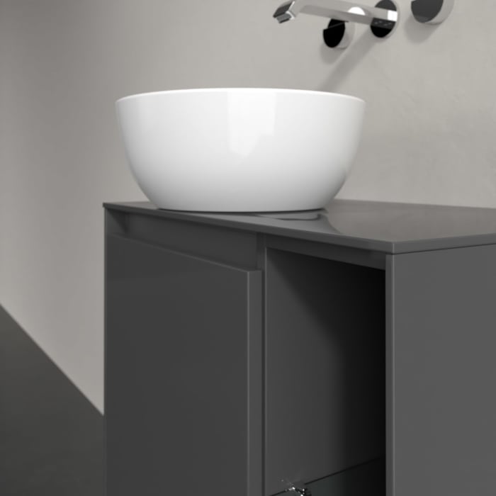 Villeroy & Boch Collaro Waschtischunterschrank 60 x 54,8 cm , mit LED-Beleuchtung, mit 1 Tür, Anschlag links