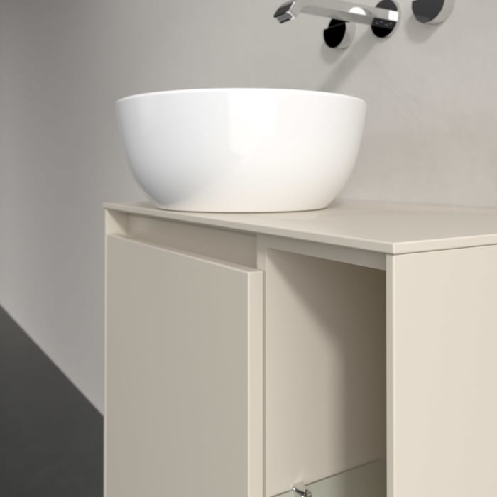 Villeroy & Boch Collaro Waschtischunterschrank 60 x 54,8 cm , mit LED-Beleuchtung, mit 1 Tür, Anschlag links