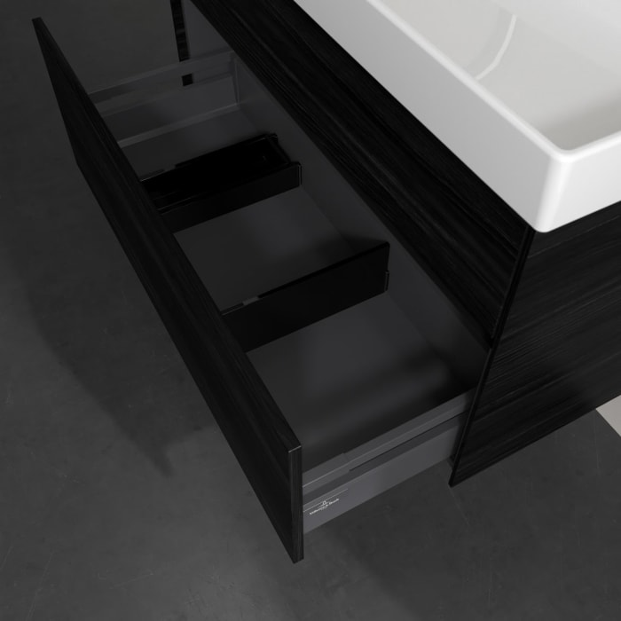 Villeroy & Boch Collaro Waschtischunterschrank 95,4 x 54,6 cm , mit LED-Beleuchtung, mit 2 Auszügen