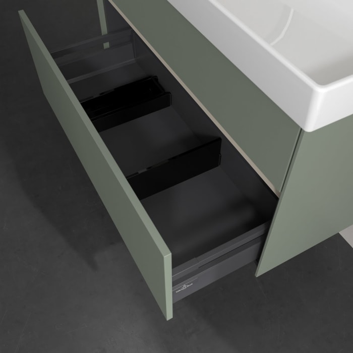 Villeroy & Boch Collaro Waschtischunterschrank 95,4 x 54,6 cm , mit LED-Beleuchtung, mit 2 Auszügen