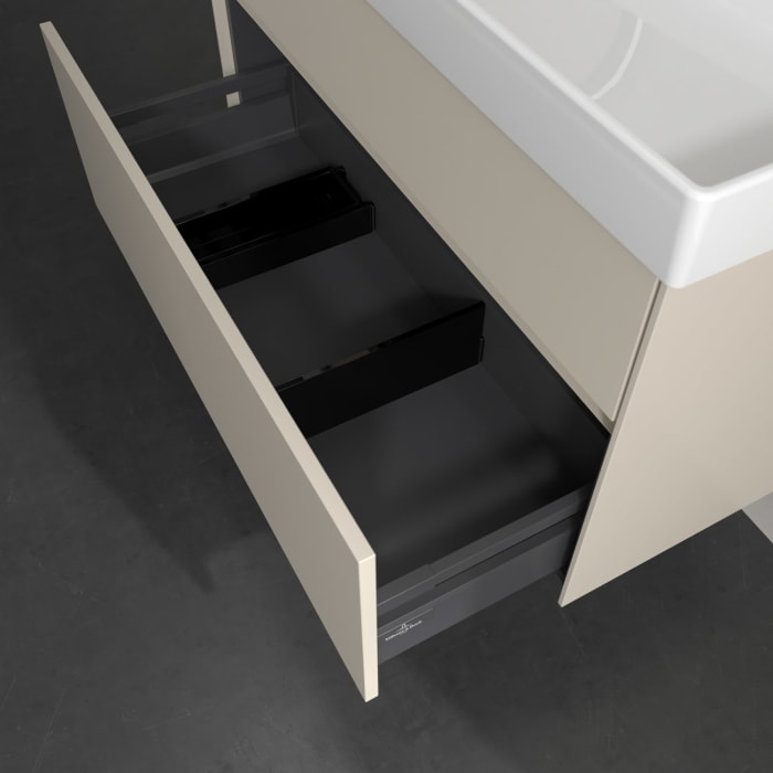 Villeroy & Boch Collaro Waschtischunterschrank 95,4 x 54,6 cm , mit LED-Beleuchtung, mit 2 Auszügen