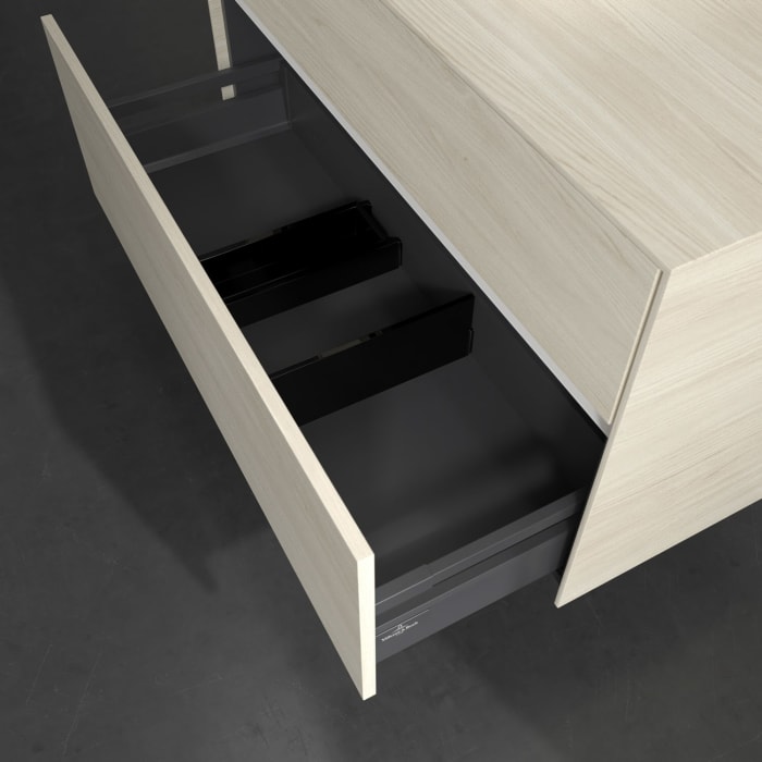 Villeroy & Boch Collaro Waschtischunterschrank 100 x 54,8 cm , mit LED-Beleuchtung, mit 2 Auszügen