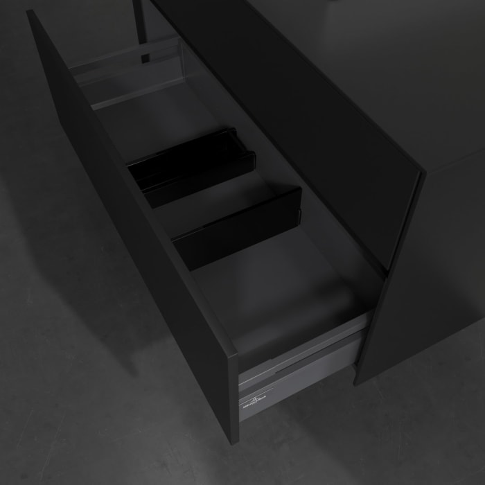 Villeroy & Boch Collaro Waschtischunterschrank 100 x 54,8 cm , mit LED-Beleuchtung, mit 2 Auszügen