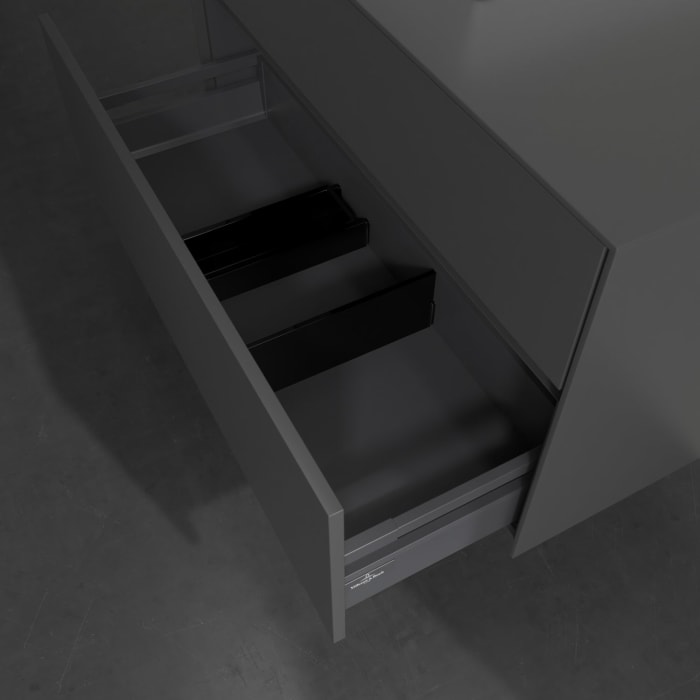 Villeroy & Boch Collaro Waschtischunterschrank 100 x 54,8 cm , mit LED-Beleuchtung, mit 2 Auszügen