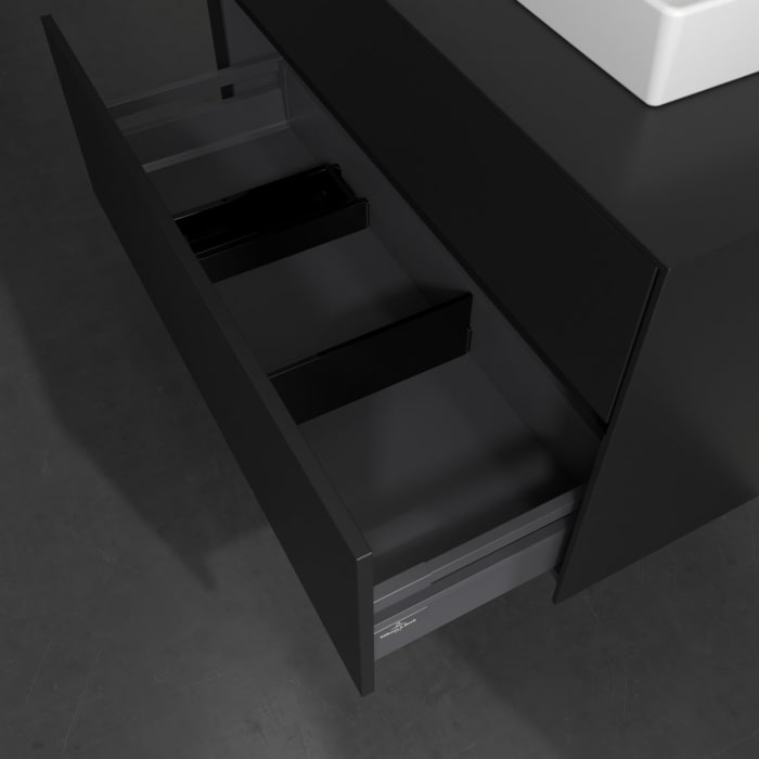 Villeroy & Boch Collaro Waschtischunterschrank 100 x 54,8 cm , mit LED-Beleuchtung, mit 2 Auszügen