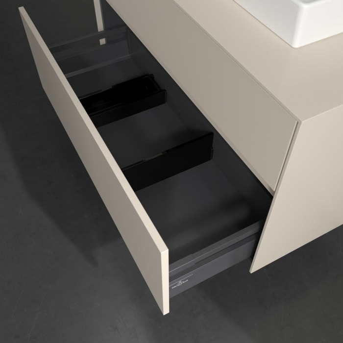 Villeroy & Boch Collaro Waschtischunterschrank 100 x 54,8 cm , mit LED-Beleuchtung, mit 2 Auszügen