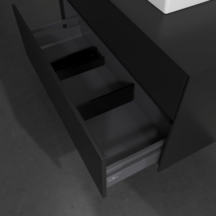 Villeroy & Boch Collaro Waschtischunterschrank 100 x 54,8 cm , mit LED-Beleuchtung, mit 2 Auszügen