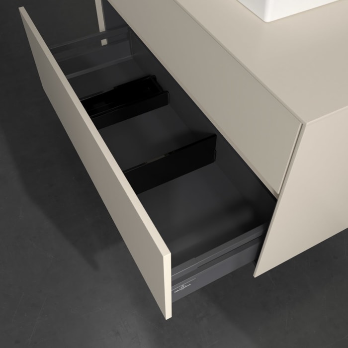 Villeroy & Boch Collaro Waschtischunterschrank 100 x 54,8 cm , mit LED-Beleuchtung, mit 2 Auszügen