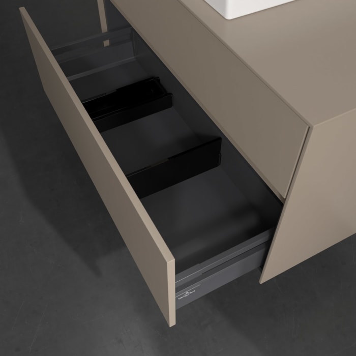 Villeroy & Boch Collaro Waschtischunterschrank 100 x 54,8 cm , mit LED-Beleuchtung, mit 2 Auszügen