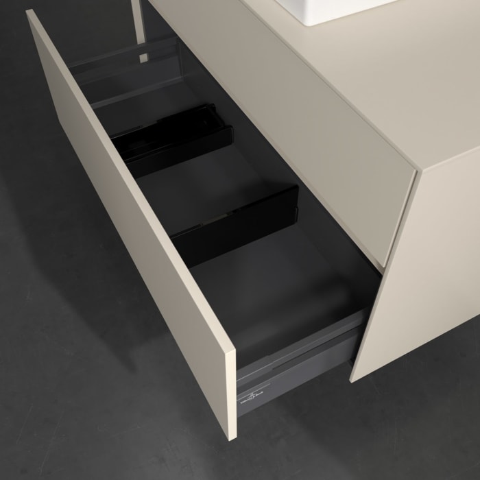 Villeroy & Boch Collaro Waschtischunterschrank 100 x 54,8 cm , mit LED-Beleuchtung, mit 2 Auszügen