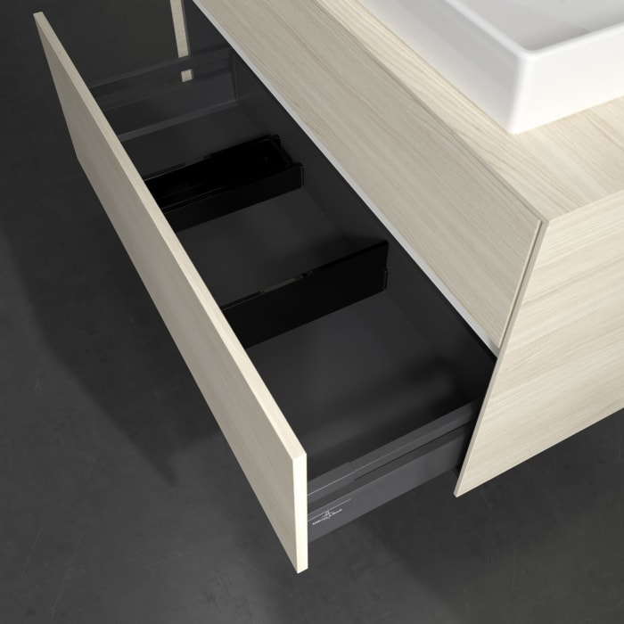 Villeroy & Boch Collaro Waschtischunterschrank 100 x 54,8 cm , mit LED-Beleuchtung, mit 2 Auszügen