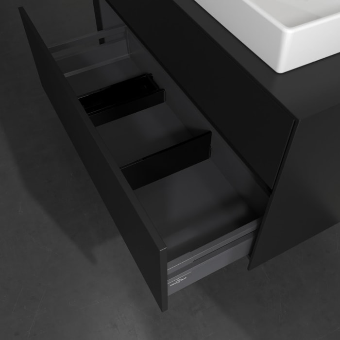 Villeroy & Boch Collaro Waschtischunterschrank 100 x 54,8 cm , mit LED-Beleuchtung, mit 2 Auszügen