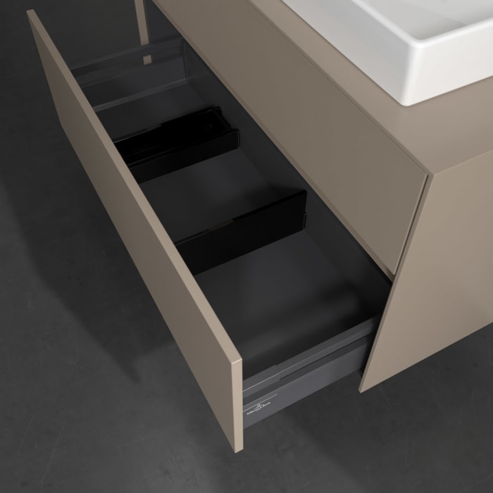 Villeroy & Boch Collaro Waschtischunterschrank 100 x 54,8 cm , mit LED-Beleuchtung, mit 2 Auszügen