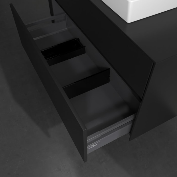 Villeroy & Boch Collaro Waschtischunterschrank 100 x 54,8 cm , mit LED-Beleuchtung, mit 2 Auszügen